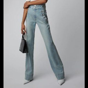 Current Elliott Maritime Flared Jeans in Blue Wave 29